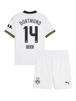 Borussia Dortmund Maximilian Beier #14 Dječji Rezervni Dres kompleti 2024-25 Kratak Rukavima (+ kratke hlače)